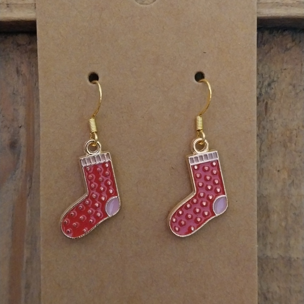 Valentine's Day Stocking Earrings
